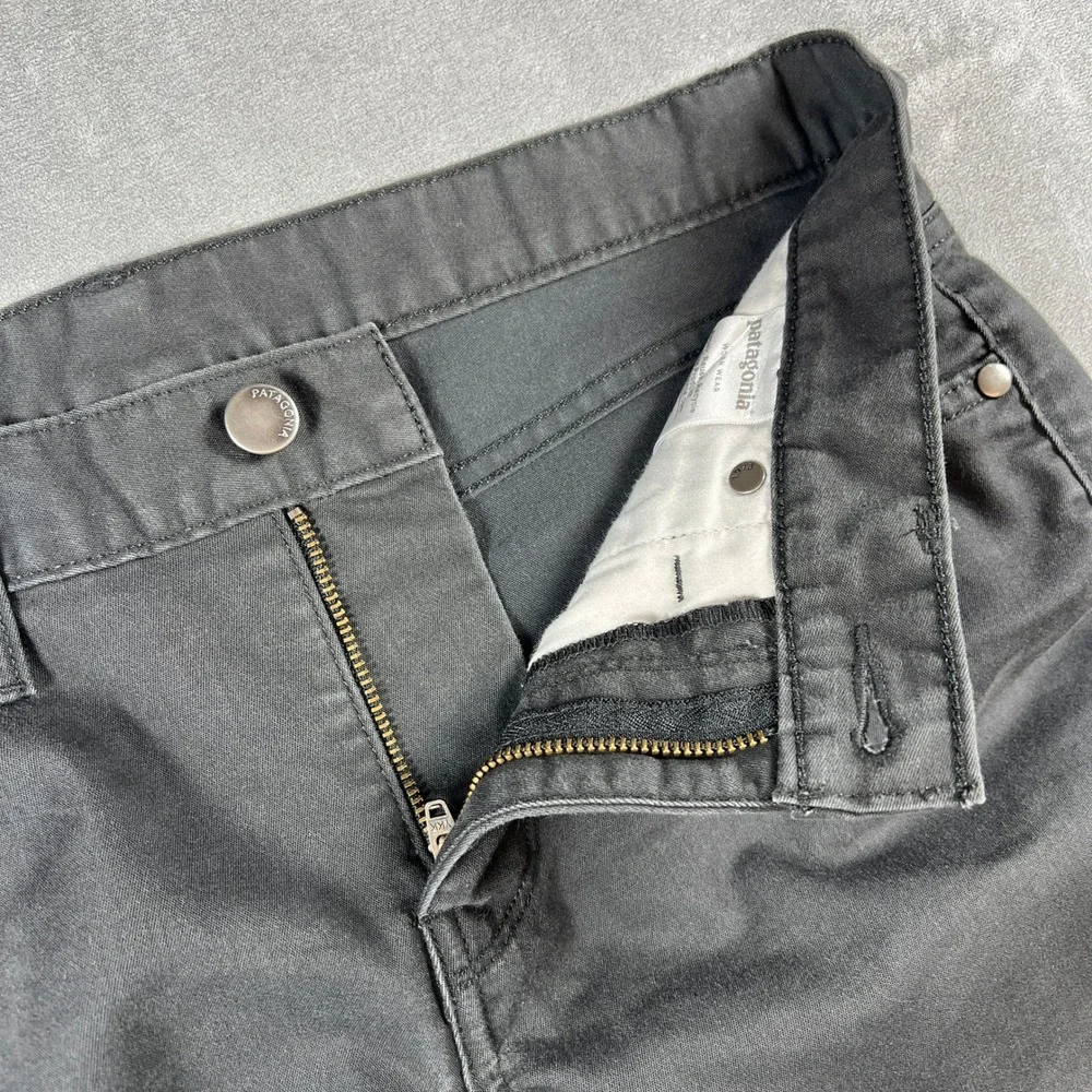 Patagonia Womens Size 6 Organic‎ Cotton Slim Fit 5-Pocket Pants Forge Grey